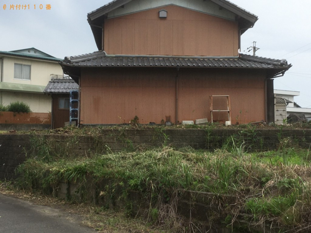 【岐阜市】トラクターの回収・処分と庭木の伐採作業ご依頼