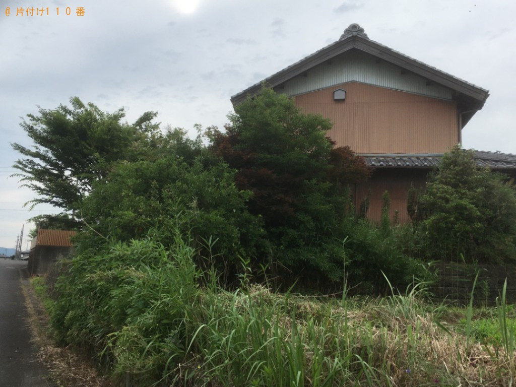 【岐阜市】トラクターの回収・処分と庭木の伐採作業ご依頼