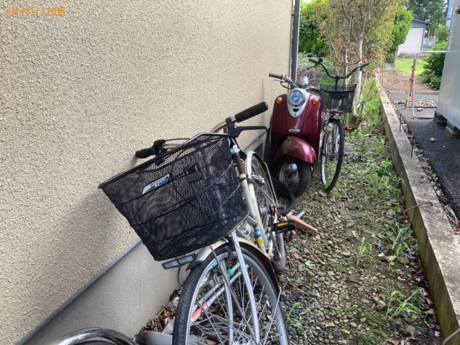 収納ケース、コンポ、自転車、カーペット、自転車、一般ごみ等の回収