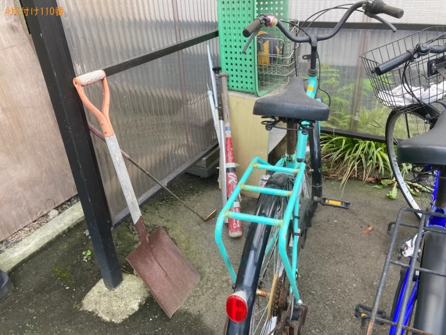 収納ケース、コンポ、自転車、カーペット、自転車、一般ごみ等の回収